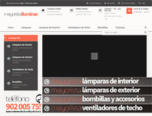 Tablet Screenshot of mayoristailuminacion.com